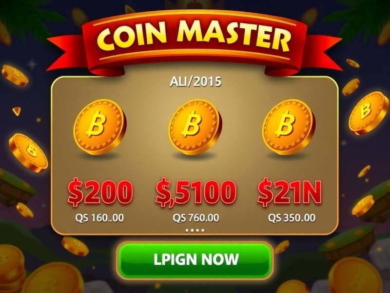 Coin Master Daily Rewards इन्टरफेस दिखाता हुआ चित्र