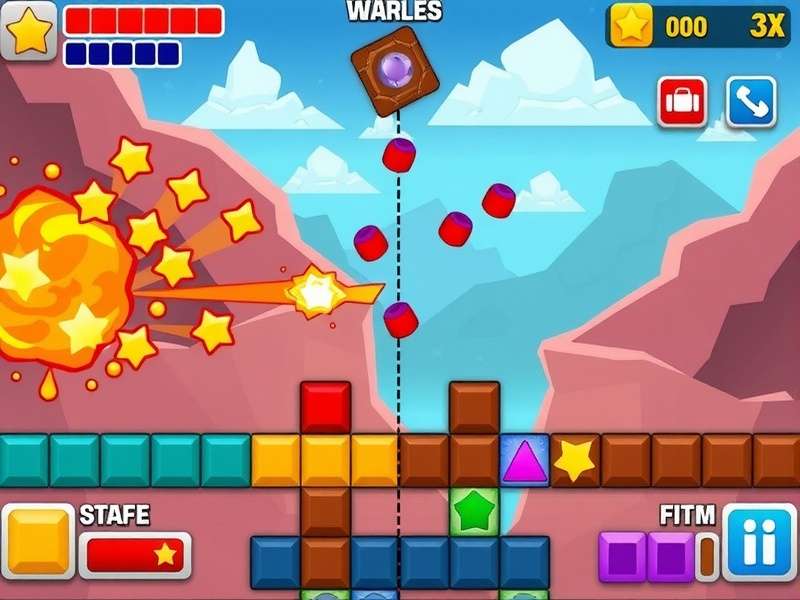 Block Blast game interface showing colorful blocks and high score