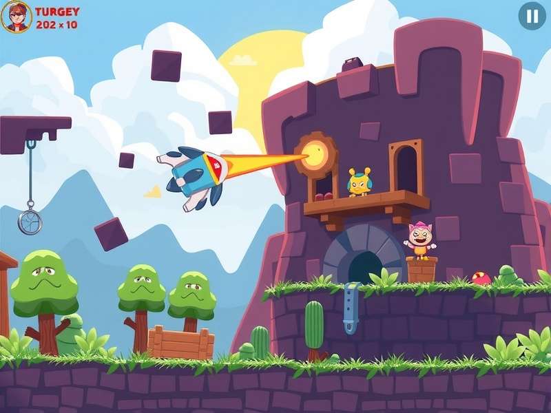 Block Blast game interface on a mobile phone, showing colorful blocks