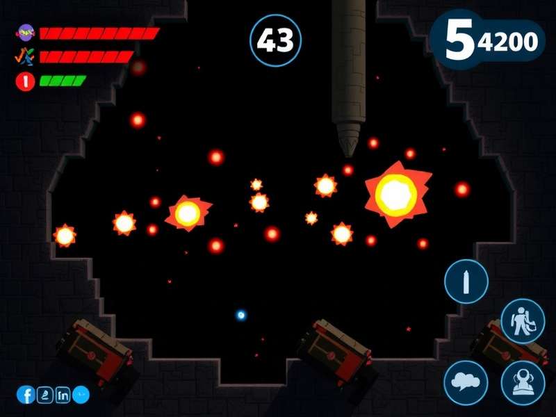 Black Blast Game gameplay screenshot showing colorful blocks and high score