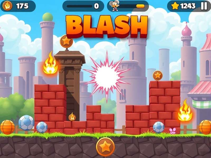 Gameplay screenshot of Block Blast showing colorful blocks and grid
