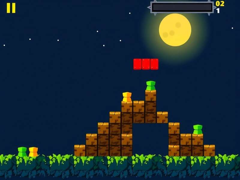 Strategic view of a Block Blast game board showing complex block placements