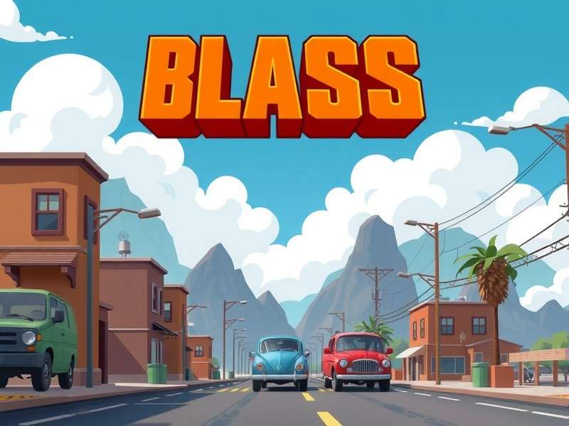 A close-up of a smartphone screen showing the Block Blast game in progress, with colorful blocks on a grid