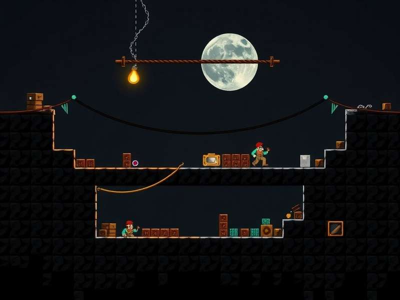 Strategic view of a Block Black game board showing complex block placements