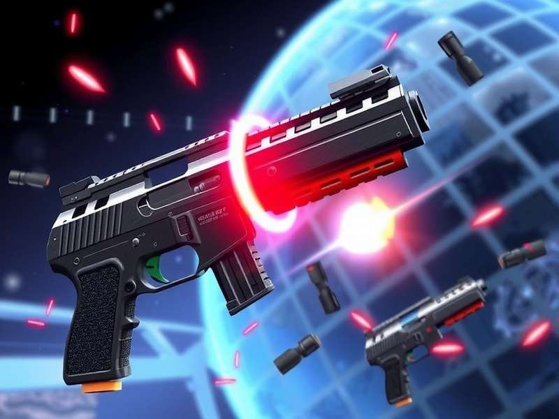 Glock Blast game interface showcasing colorful block puzzle on a mobile screen