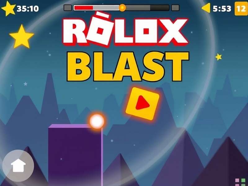 Blox Blast gameplay illustration showing colorful blocks on a grid