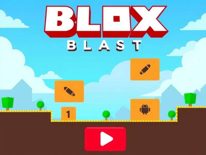 Blox Blast Game advanced gameplay screenshot showing high score combos