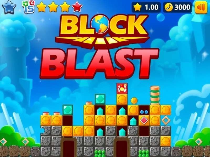 Block Blast Gratuit En Ligne gameplay screenshot showing colorful blocks and grid
