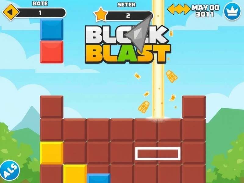 Block Blast Online game interface on a mobile device
