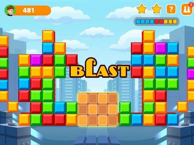 Block Blast Game Interface on a Mobile Screen