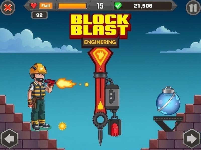 Block Blast Game Interface showing advanced block placement strategies