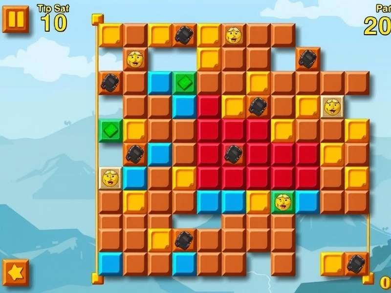 A detailed visual strategy map for Block Puzzle games showing block placements and patterns