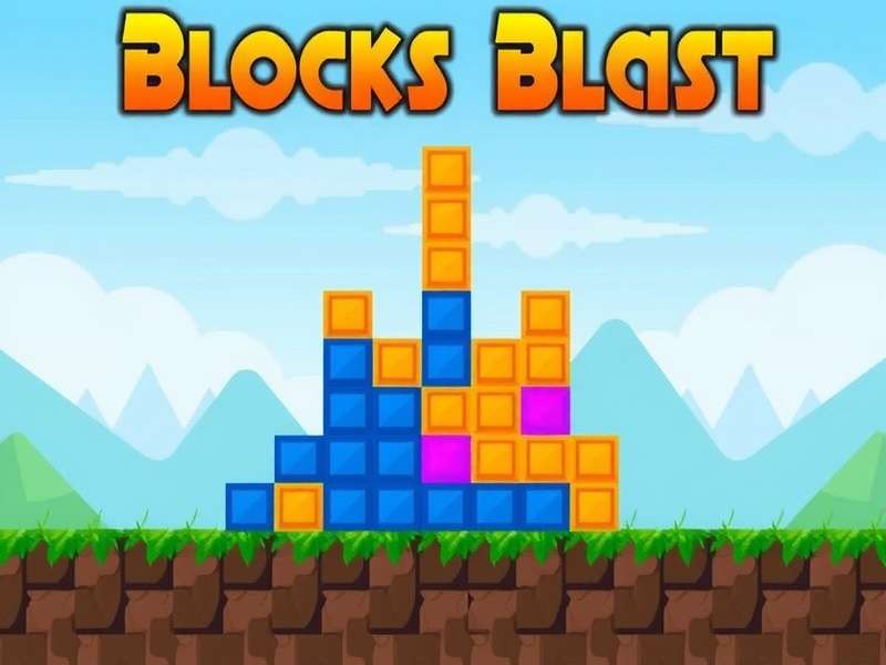 Blocks Blast Gameplay Interface on Mobile