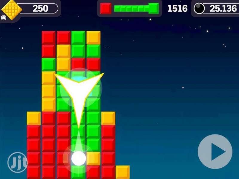 Block Blast gameplay showing advanced block placement strategies