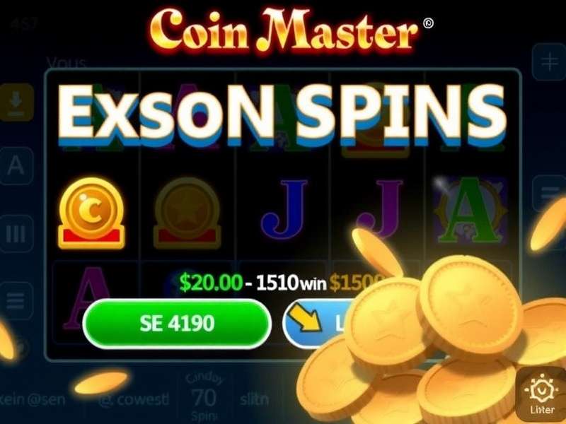 Coin Master free spins and coins interface on mobile