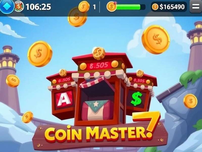 Coin Master Gameplay on PC Screen