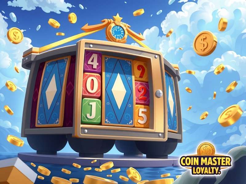 Coin Master village showing loyalty rewards and raid interface