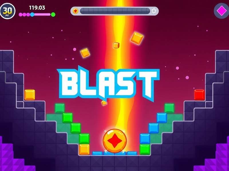 Block Blast Io gameplay screenshot showing colorful puzzle blocks and strategic layout