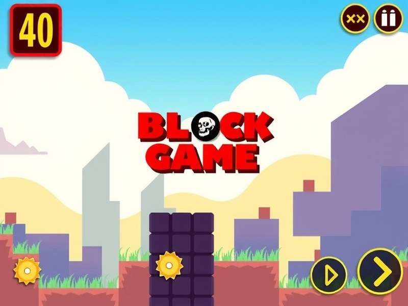 Block Blast game hero image showing colorful puzzle blocks and gameplay