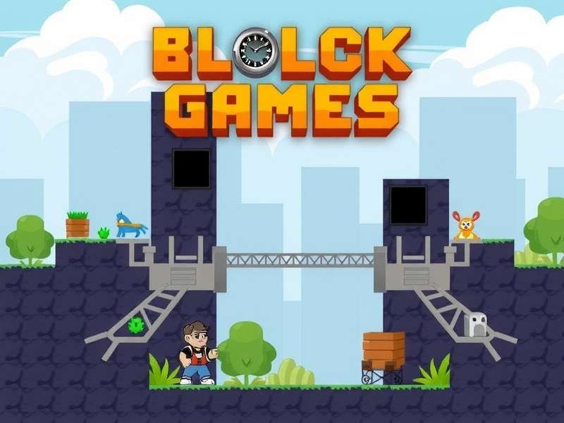 Block Blast game grid with colourful blocks arranged in a strategic pattern — Block Games India