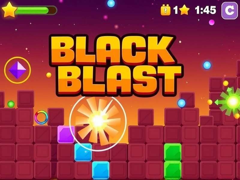 Block Blast game screenshot showing colorful block puzzle gameplay on mobile device