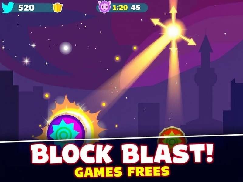 Free Block Blast Games – puzzle blocks on a vibrant board with strategic gameplay