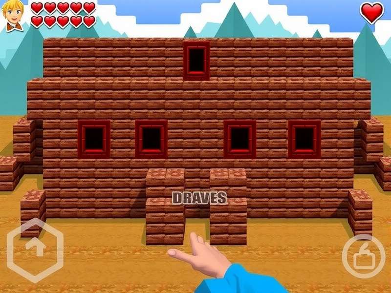 Block Blast gameplay showing village expansion and block matching strategy