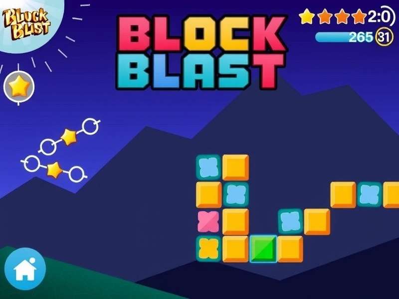 Block Blast Gioco Gratis gameplay screenshot showing colorful puzzle blocks